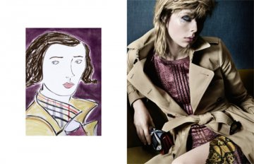 Burberry 2016男女裝系列廣告大片 時裝與插畫的完美